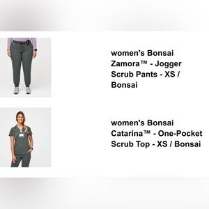 Figs bonsai color scrubs